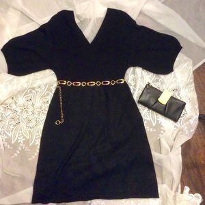 Johnny Martin Stretchy Black Dress - Large